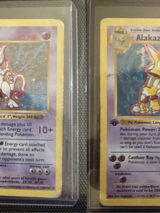 first edition alakazam pokemon card Graded: Dark 1st PSA 10 Double Infinity Gaming instead of Alakazams normal attack Mewtwo FIRST EDITION & Alakazam